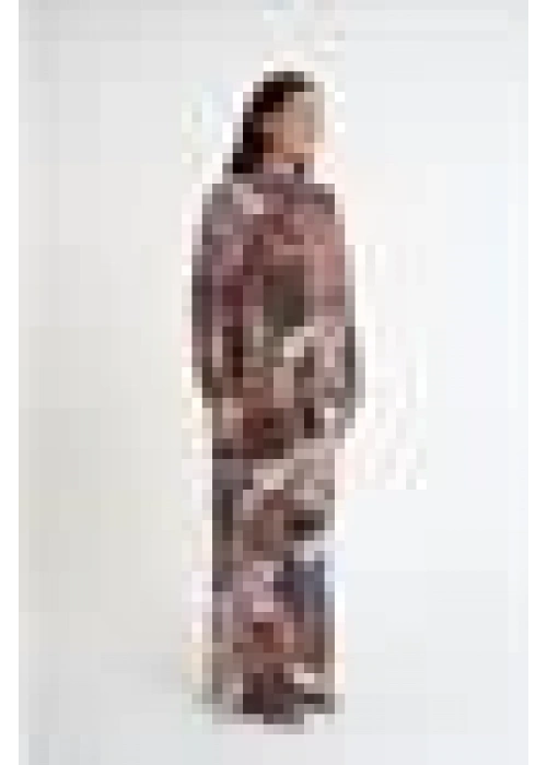 Satin Crepe Fabric | Brown