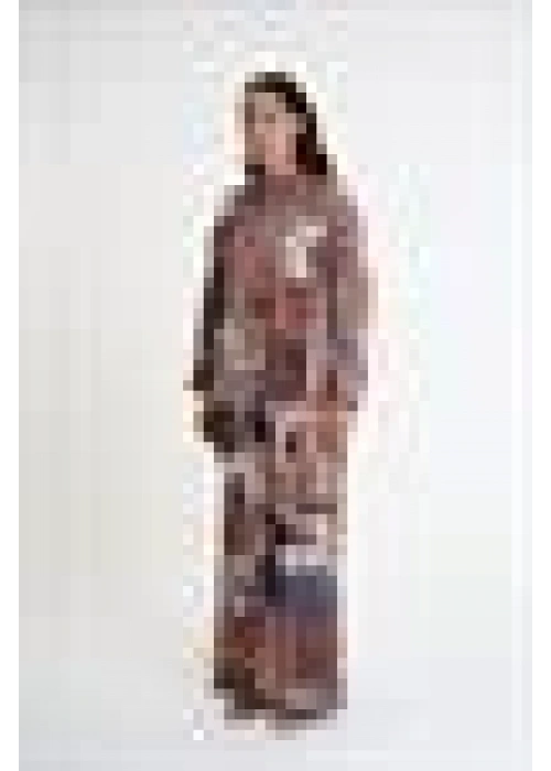 Satin Crepe Fabric | Brown