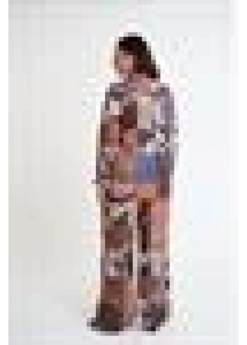 Satin Crepe Fabric | Brown