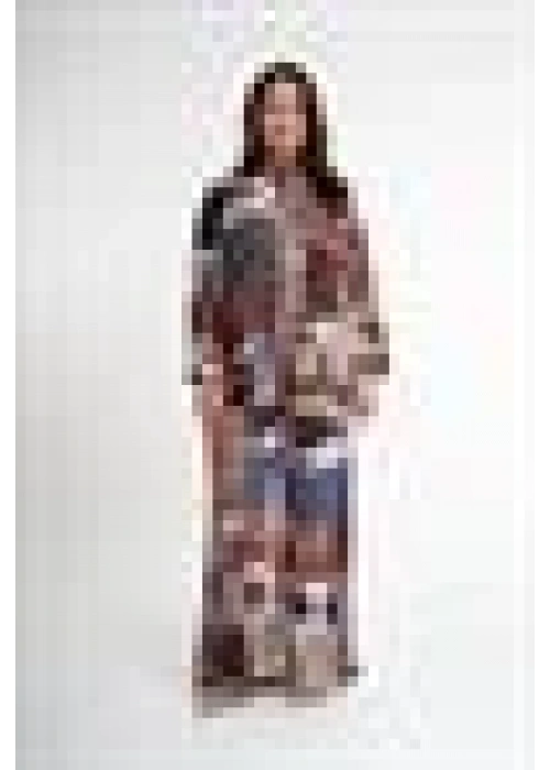 Satin Crepe Fabric | Brown