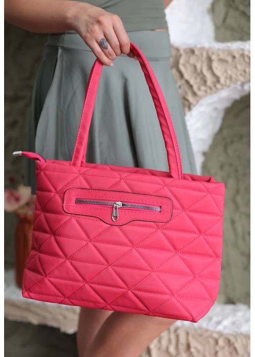 Shan Fuşya Saten Çanta