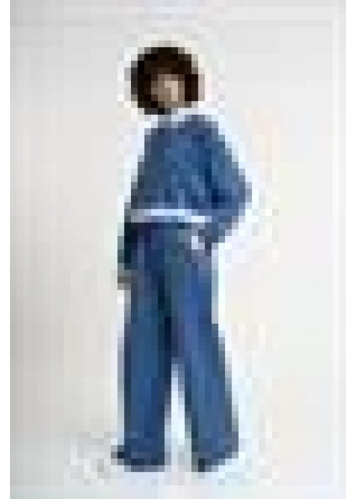 Shirt Collar Tracksuit Set | Navy blue