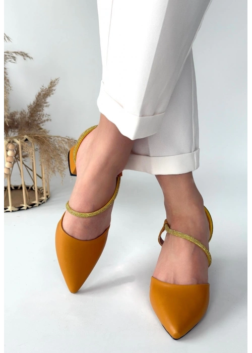 Sista Hardal Cilt Topuklu Ayakkabı