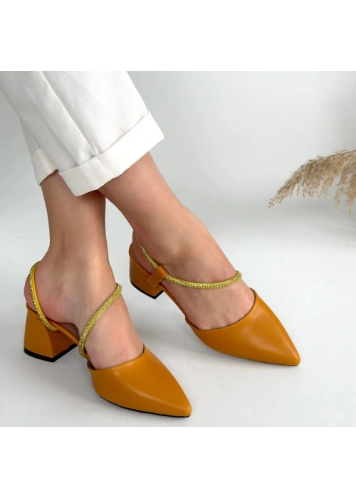 Sista Hardal Cilt Topuklu Ayakkabı