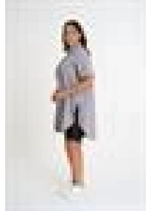 Slit Detailed Shirt | Gray