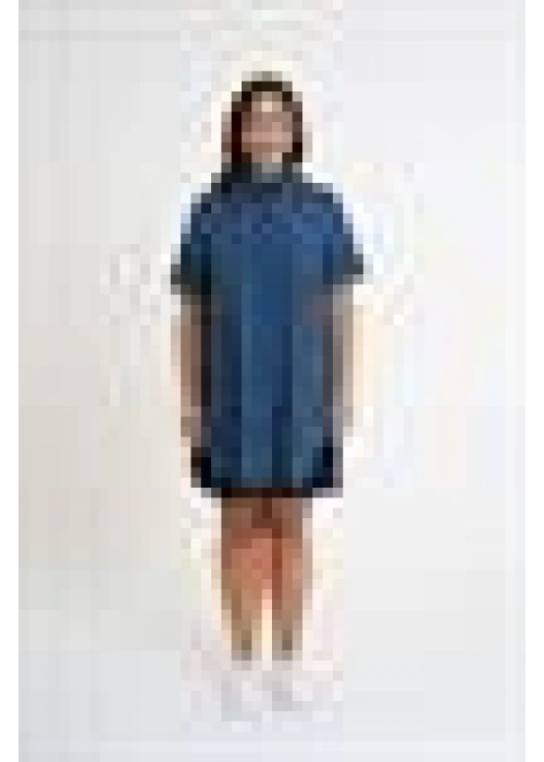 Slit Detailed Shirt | Navy blue