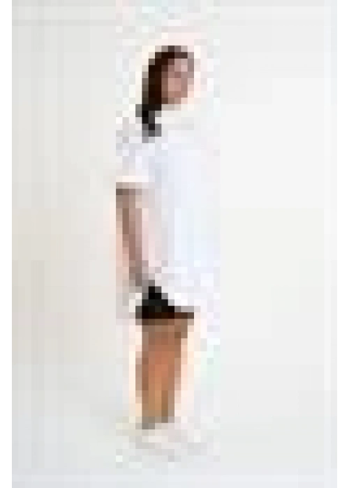 Slit Detailed Shirt | White