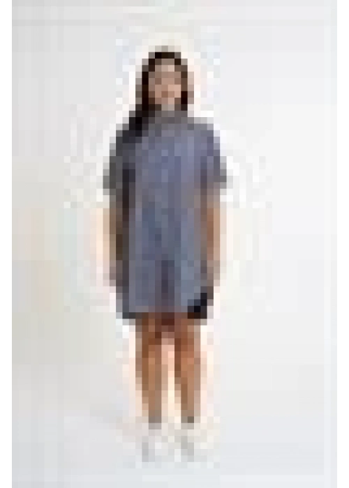 Slit Detailed Striped Shirt | Anthracite