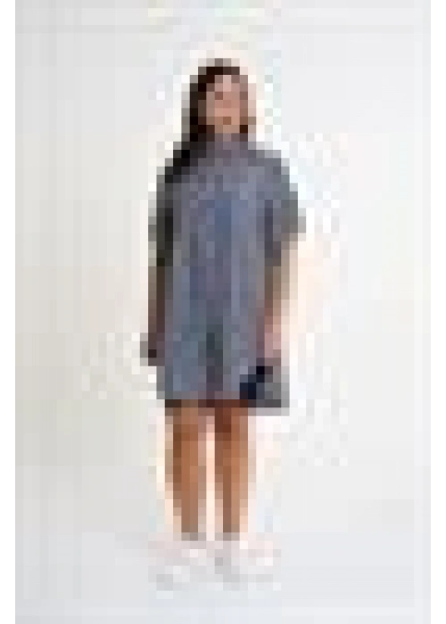 Slit Detailed Striped Shirt | Anthracite