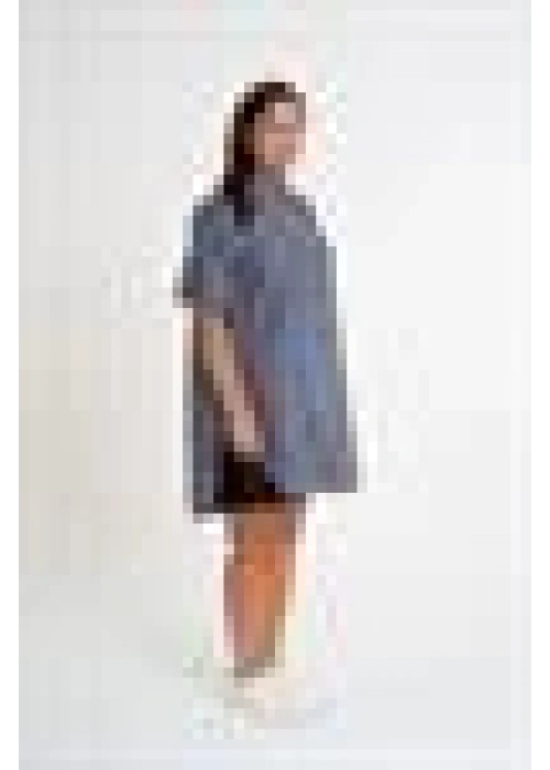 Slit Detailed Striped Shirt | Anthracite