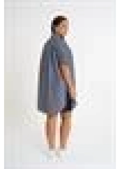 Slit Detailed Striped Shirt | Anthracite