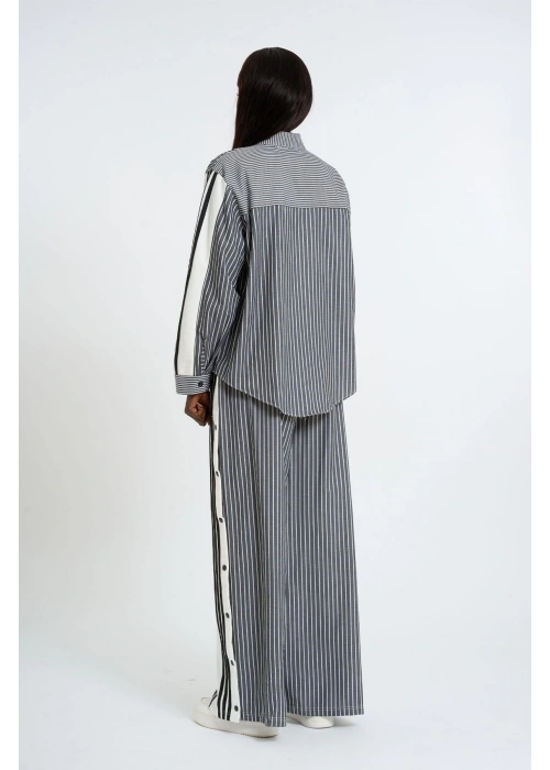 Striped Co-Ord Set with Side Slits