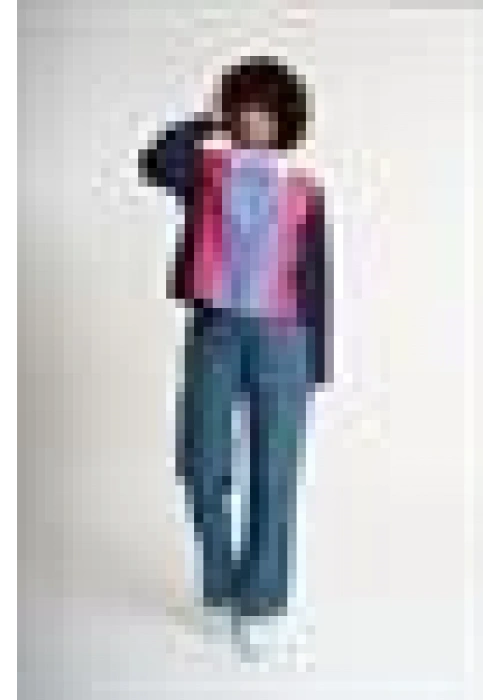 Striped garnet shirt | Pink