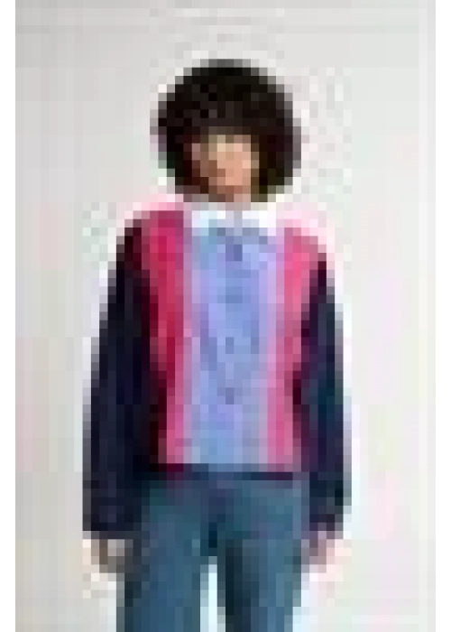 Striped garnet shirt | Pink