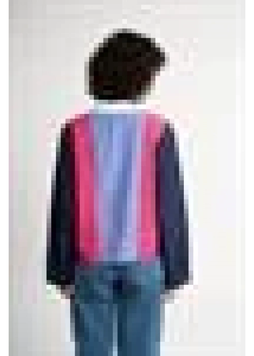 Striped garnet shirt | Pink