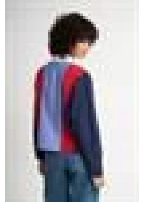 Striped garnet shirt | Red