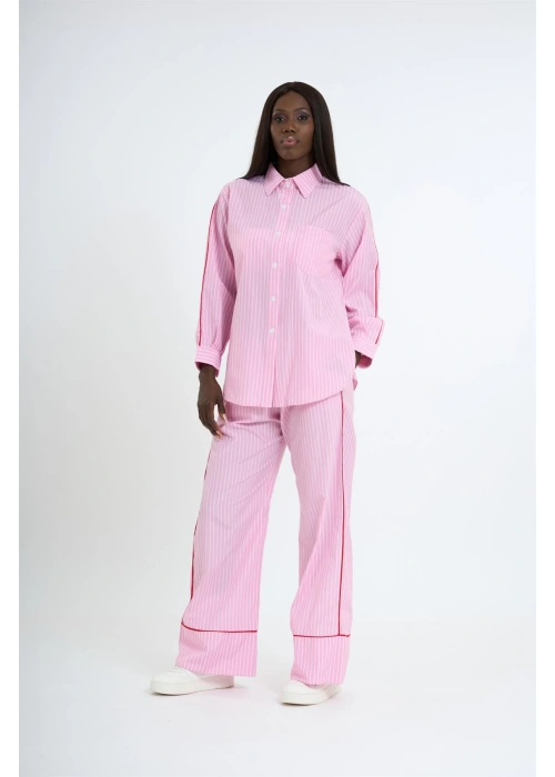 Striped Piped Set – Small Size | Pink