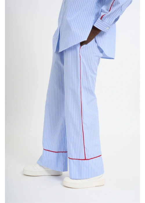 Striped Piped Set – Small Size | Sky Blue