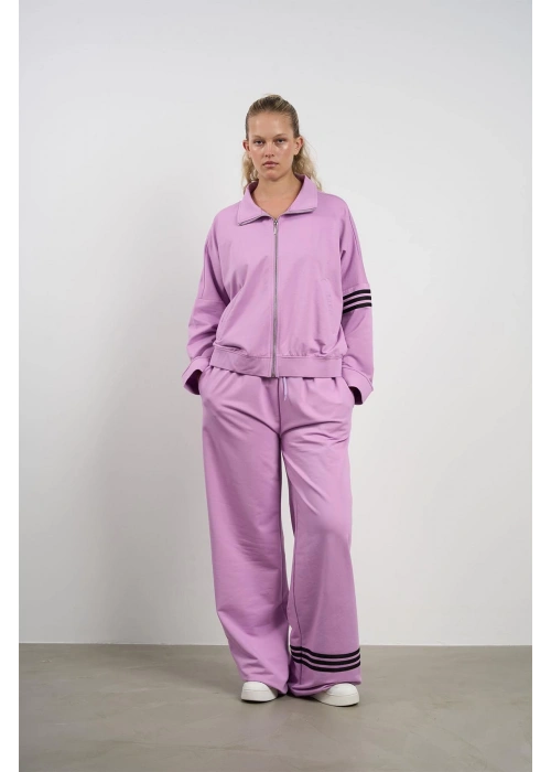 Striped tracksuit set | 44-50 | Lilac