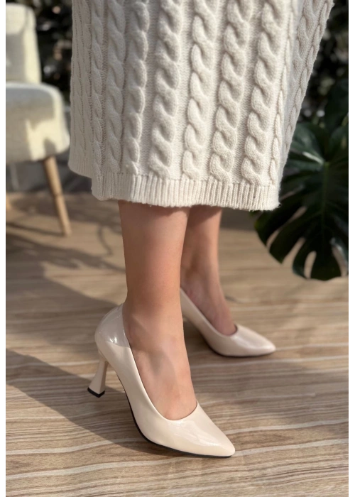 Ulba Bej Rugan Stiletto Ayakkabı