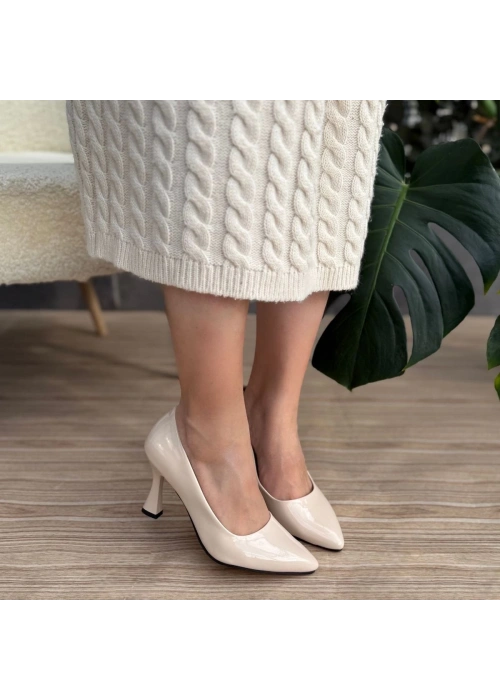 Ulba Bej Rugan Stiletto Ayakkabı