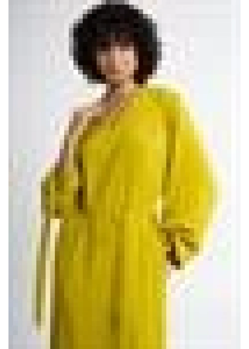 V-Neck Slit Dress | Oil Green