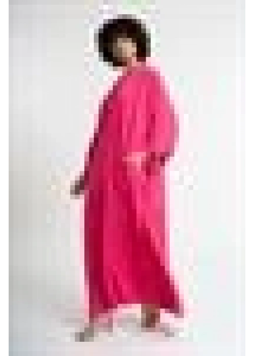 V-Neck Slit Dress | Pink