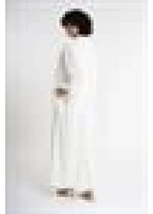 V-Neck Slit Dress | White