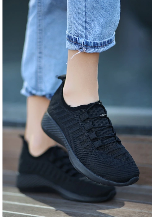 Wina Siyah Triko Spor Ayakkabı