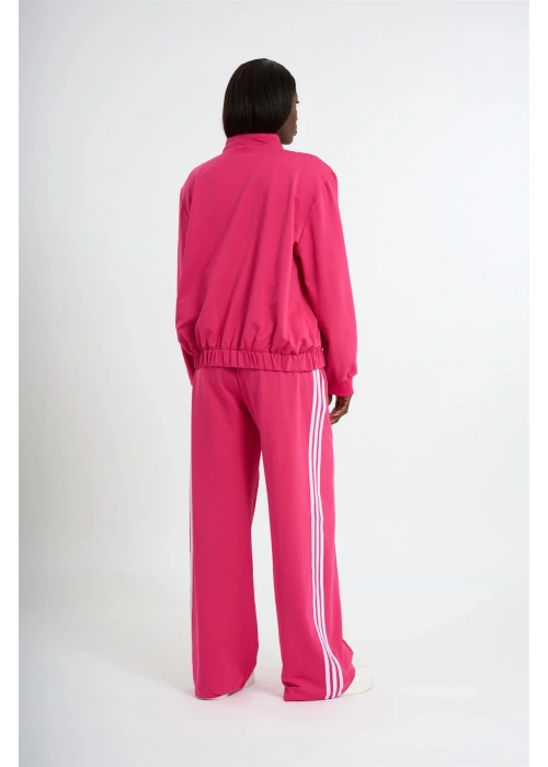 Womens Striped Tracksuit | Pink