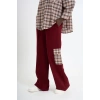 Brown Plaid Shirt & Pants Set – Small Size