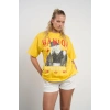 HANIQA Print T-Shirt – Big Size Yellow