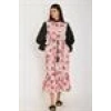 LONG FLORAL DRESS PINK