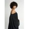 One Shoulder Asymmetric Blouse | Black