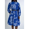 Patterned Dress | Blue