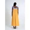 Poplin Strappy Dress | Yellow