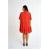 Relaxed Cut Balloon Sleeve Dress | Orange