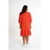 Ruffle Detailed Shirt Dress | Orange