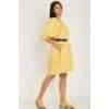 Square Neck Dress | Yellow