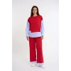 Trimmed Tracksuit Set | Blue Red