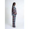 Womens Blue Patterned Suit