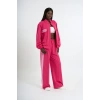 Womens Striped Tracksuit | Pink