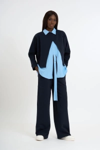 3-Piece Set – Navy & Blue