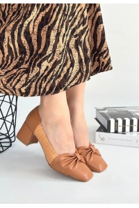 Agnet Taba Cilt Topuklu Ayakkabı