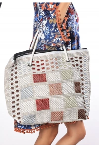 Ajda Renkli Plaj Çantası