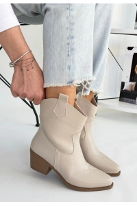 Akver Bej Cilt Topuklu Bot