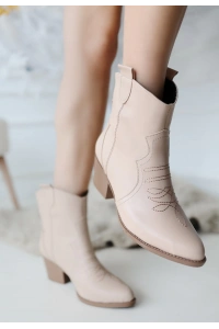 Akver Nude Cilt Topuklu Bot