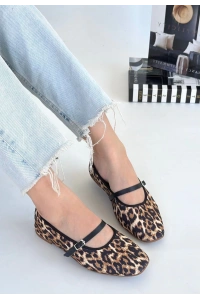 Almiye Leopar Keten Babet Ayakkabı