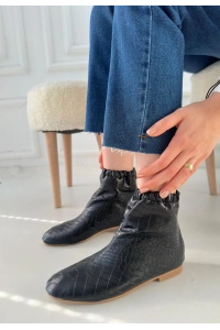 Barxi Siyah Cilt Desenli Bot