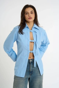 Belted Shirt | Blue